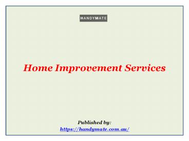 Home Improvement Services