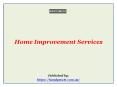 Home Improvement Services PowerPoint PPT Presentation
