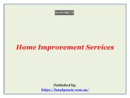 Home Improvement Services