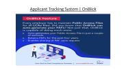 Applicant Tracking System | OnBlick