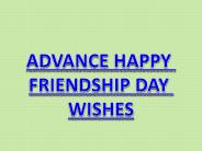 Happy Friendship Day in Advance