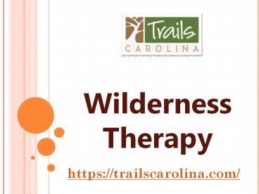Wilderness Therapy Offered By Trails Carolina