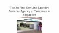 Tips to Find Genuine Laundry Services Agency at Tampines in Singapore PowerPoint PPT Presentation