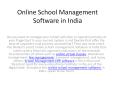Online School Management Software with Online classes in India PowerPoint PPT Presentation