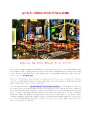 Special Things To Do In New York