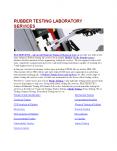 Rubber,Elastomer,FTIR,TGA,DSC,ROHS Testing Lab Mumbai, Pune, Nashik, India PowerPoint PPT Presentation