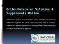 Ortho Molecular Vitamins & Supplements Online – National Health Shop PowerPoint PPT Presentation