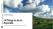 10 Things to do in Australia