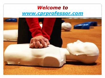 PPT – The Importance of CPR AED First Aid Certification Online ...