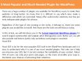 5 Most Popular and Much Needed Plugin for WordPress PowerPoint PPT Presentation