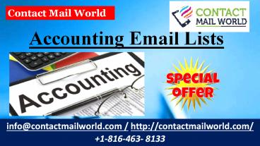 Accounting Email Lists