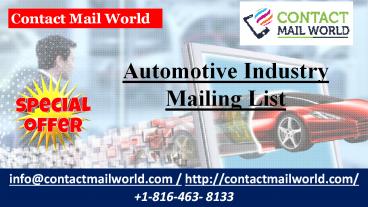 Automotive Industry Mailing List