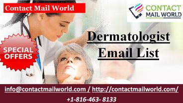 Dermatologist Email List