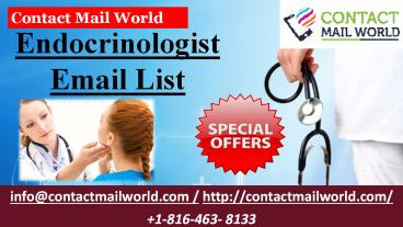 Endocrinologist Email List