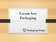 Cream box Packaging