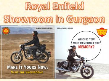 Brawn Automobiles - Royal Enfield Showroom in Gurgaon