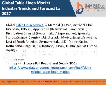 Table Linen Market
