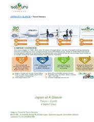 Japan Budget Travel Itinerary