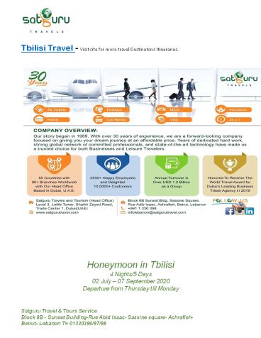 Tbilisi Travel - Buget Trip 2020