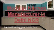 Best Modular Kitchen Manufacturer in Delhi NCR