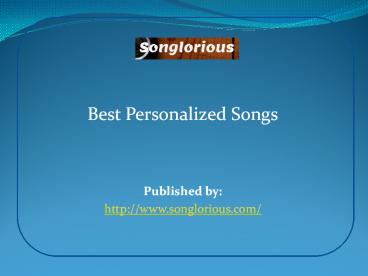 Best Personalized Songs