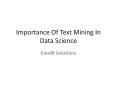 Importance Of Text Mining In Data Science PowerPoint PPT Presentation