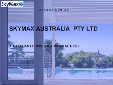 Motorised Opening Roofs and its Serenity