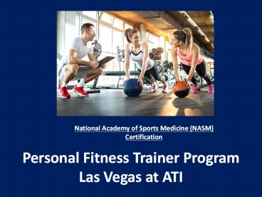 Personal Fitness Trainer