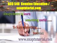 ACC 548  Genuine Education / snaptutorial.com