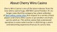 Cherry Wins Casino | Over 500 Slots & Casino Games PowerPoint PPT Presentation