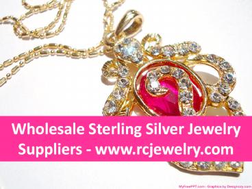 Wholesale Sterling Silver Jewelry Suppliers - www.rcjewelry.com