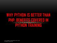 Outline on Comparison of PHP & Python