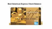 Best American Express Check Balance