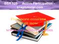 BSA 525   Active Participation - snaptutorial.com PowerPoint PPT Presentation