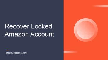 Recover Locked Amazon Account
