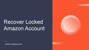 Recover Locked Amazon Account