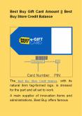Best Buy Gift Card Amount || Best Buy Store Credit Balance