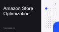Amazon Store Optimization PowerPoint PPT Presentation