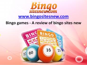 Bingo games - A review of bingo sites new (1)