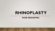 Rhinoplasty | Nose Reshaping