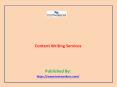 Content Writing Services PowerPoint PPT Presentation