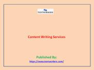 Content Writing Services
