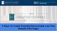 5 Ways To Create Powerful Discoverable Law Firm Website FAQ Pages PowerPoint PPT Presentation