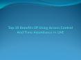Top 10 Benefits Of Using Access Control And Time Attendance In UAE PowerPoint PPT Presentation