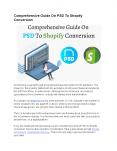 Comprehensive Guide On PSD To Shopify Conversion PowerPoint PPT Presentation