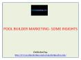 Pool Builder Marketing PowerPoint PPT Presentation
