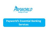 Essential Banking Services