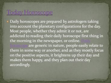 Daily Horoscope | Today Horoscope