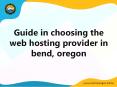 Guide in choosing the web hosting provider bend oregon PowerPoint PPT Presentation
