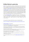 E-Bike Market Leadership PowerPoint PPT Presentation